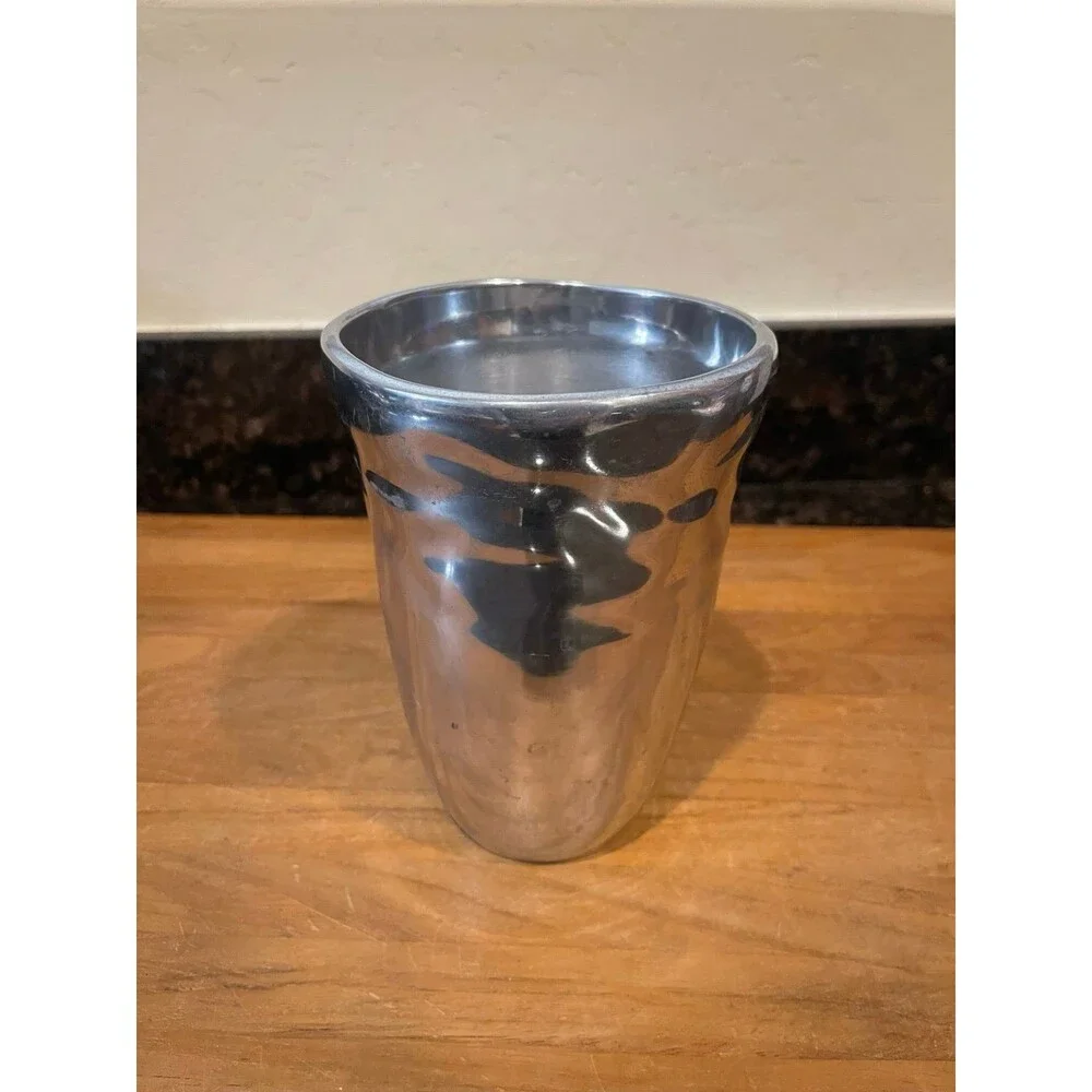 Pottery Barn Rippled Aluminum Vase
